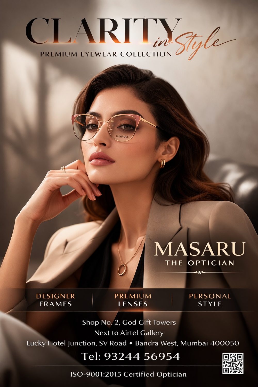 Clarity in Style: premium eyewear collection. Designer frames, premium lenses, personal style at Masaru – The Optician.