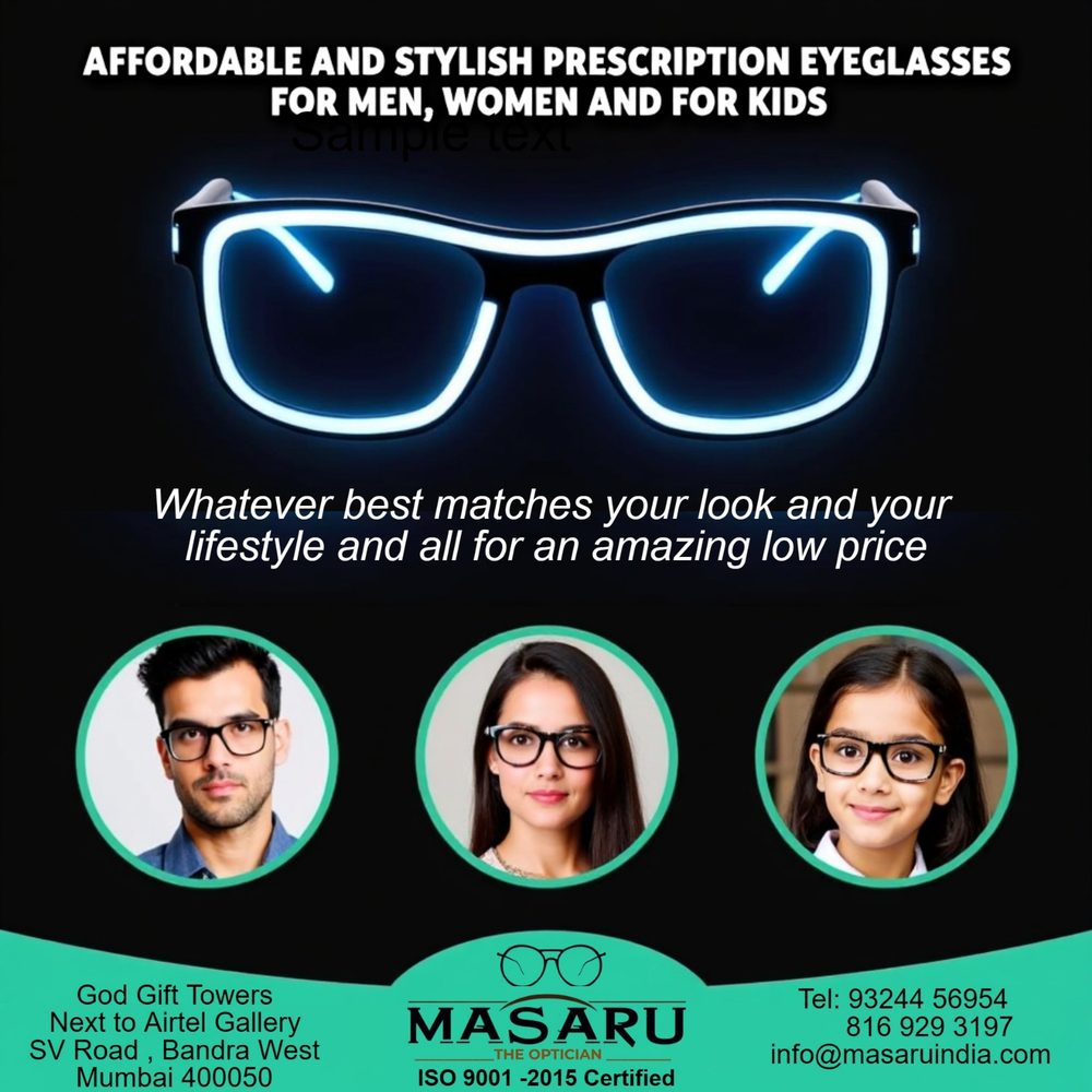 Affordable and stylish prescription eyeglasses for men, women and kids