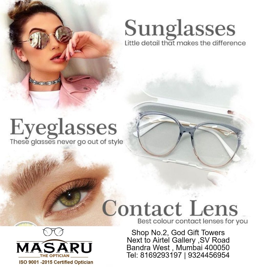 Sunglasses, eyeglasses and contact lenses at Masaru – The Optician